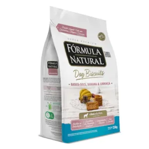 Snacks Formula Natural Dog Biscuits Banana, Boniato y Linaza Perros Adultos (250Grs)