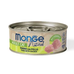 SNACKS - Monge Pate Gato Natural Sabor Atún y Pollo 80Grs