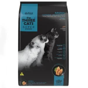 THREECATS Super Premium Bola de Pelo CASTRADOS (Pollo) 10,1 KG