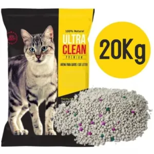 Ultra Clean Arena Aglomerante Para Gatos 20Kg [ Sin Aroma ]