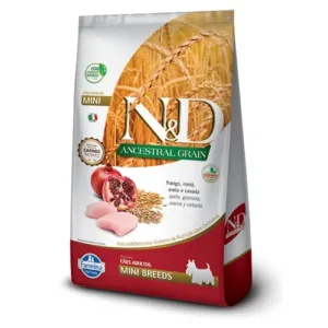 N&D ANCESTRAL Perro Adulto Raza Mini y Pequeña - Pollo y Granada 2.5Kg NYD