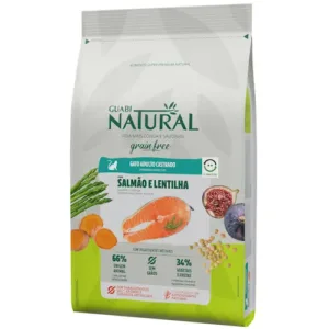 Guabi Natural Grain Free Gato Adulto Castrado 3Kg - (Salmón y Lenteja)