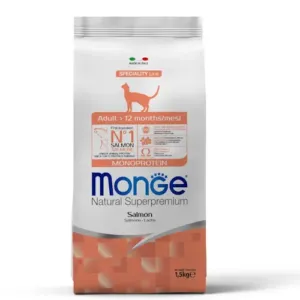 Monge Gato Adulto Monoproteina Salmon 1.5kg