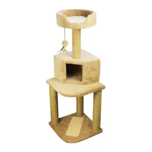 PAWISE-Cat Forniture Tower (45 cm x 45 cm x 128 cm)