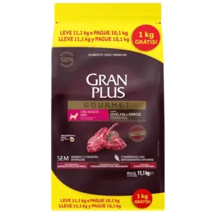 Gran Plus Gourmet Adulto Mini CORDERO 10+1Kg (11Kg)