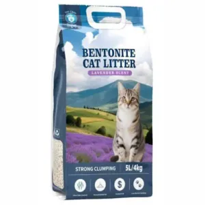 PETCARE - Cat Litter Aglomerante PREMIUM BENTONITE (LAVANDA) 4Kgs. (5Lts)