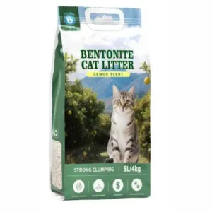 PETCARE - Cat Litter Aglomerante PREMIUM BENTONITE (LIMÓN) 4Kgs. (5Lts)