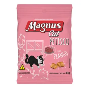 MAGNUS - Snack Para Gatos Galletas - Petisco Sabor Pollo 40grs