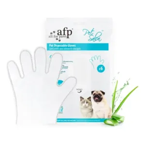 AFP-PET SALON - Guantes Toallitas Desechables para Mascotas x6 Unidades