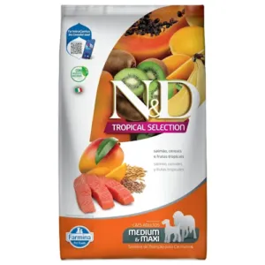 N&D Tropical Perro Adulto Med Y Grande Salmón 12Kg NYD