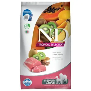 N&D Tropical Perro Adulto Med Y Grande Cerdo 12Kg NYD