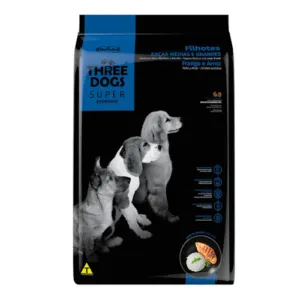 ThreeDogs Perro CACHORRO Raza Media Super Premium 15+2Kg (17kG)