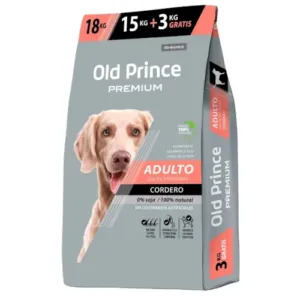 Old Prince - PREMIUM - CORDERO - Perro Adulto Raza Media 15Kg +3kg (18Kg)