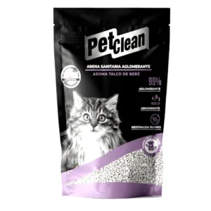Pet Clean - Arena Aglomerante [ TALCO DE BEBE ] 15Kg
