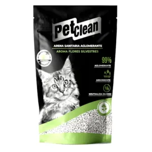 Pet Clean - Arena Aglomerante [ FLORES SILVESTRES ] 15Kg